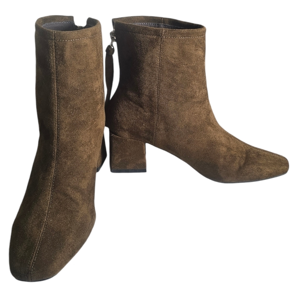 MI.IM Kadee Square Toe Womens Olive Booties Sise 7